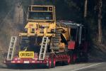 Oversize Load, Wide, big, huge, Over-sized, Crawler Bulldozer, Pacific Coast Highway 1, PCH, DAFD04_073