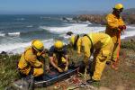 Victim Rescue Basket, Bodega Bay Car Over Cliff, Multi Agency Training, DAFD05_207