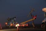 Broken Power Pole, Wires, Sonoma County, DAFD08_059