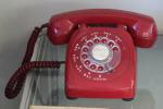Red Dial Telephone, 1960s, DAFD08_190