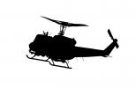 Cal Fire UH-1H Super Huey Silhouette, shape, DAFD10_193M
