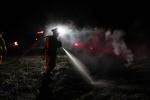 Nighttime Fire, smoke, Sonoma County, DAFD11_138