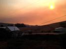 Early Morning Smoke Cloud, Sun, Sonoma County Fires of October 2017, DAFD11_145