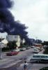Burning Home, smoke, Point Loma, Loma Portal, Willow Street, San Diego, 1960s, DAFV01P01_01