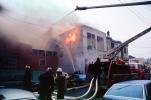 Flames, snorkle, SFPD, building, Mission District, San Francisco