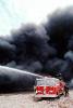 thick black smoke, water, Seagrave Truck, Fire Engine, DAFV02P05_02