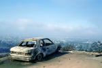 Charred Car, Great Oakland Fire, California, DAFV04P06_02