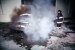 Burning Car, Smoke, Potrero Hill, DAFV04P10_09