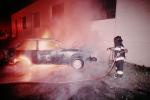 Burning Car, Smoke, Potrero Hill, DAFV04P10_13