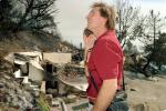 Burned out Houses, Charred Homes, Hill, Hillside, Malibu Fire, California, grass fire, wildfire, Wild land Fire, DAFV05P05_10