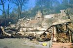 Burned out Houses, Charred Homes, Hill, Hillside, Malibu Fire, California, grass fire, wildfire, Wild land Fire, DAFV05P05_17