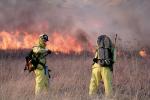 Wildfire, Firefighters, Firemen, San Bruno Mountain, DAFV06P05_12