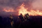 Wildfire, Firefighters, Firemen, San Bruno Mountain, DAFV06P06_01