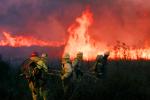 Wildfire, Firefighters, Firemen, San Bruno Mountain, DAFV06P06_02