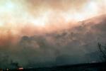 surreal landscape, smoke, wildland fire, San Bruno Mountain, DAFV06P07_11