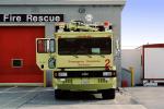 Emergency Response Services, 1994 Oshkosh T3000 crash tender, Aircraft Rescue Fire Fighting, (ARFF) head-on