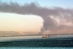 Large Fire in the East Bay, Oakland, California
