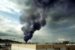Standard Oil Refinery Fire, Chevron, Thick Black Smoke, Richmond, California, DAFV07P04_06