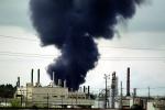Standard Oil Refinery Fire, Chevron, Thick Black Smoke, Richmond, California, DAFV07P04_09