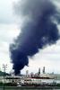 Standard Oil Refinery Fire, Chevron, Thick Black Smoke, Richmond, California, DAFV07P04_13