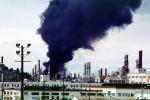 Standard Oil Refinery Fire, Chevron, Thick Black Smoke, Richmond, California, DAFV07P04_16