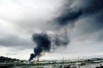 Standard Oil Refinery Fire, Chevron, Thick Black Smoke, Richmond, California, DAFV07P05_04