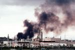 Standard Oil Refinery Fire, Chevron, Thick Black Smoke, Richmond, California, DAFV07P05_07