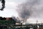 Standard Oil Refinery Fire, Chevron, Thick Black Smoke, Richmond, California, DAFV07P05_09