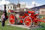 1898 Horse-drawn Steam Pumper, Pump, Dawson City, Canada, 1890's