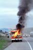 US Highway 101, U-Haul in Flames