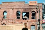 Burned out building, The Cannery, Fishermans Wharf