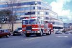 Fire Engine, Office Building, Street, Danville, California