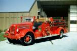 Pumper, Pleasanton Fire Department, Fire Station, California, 1945 Mack Truck, DAFV10P15_01