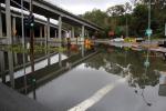 Richardson Bridge, High Tide Flooding, Global Warming, Climate Change, Flooding parking lot, Highway 101, Mill Valley, DASD01_217
