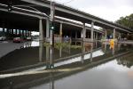 Richardson Bridge, High Tide Flooding, Global Warming, Climate Change, Flooding parking lot, Highway 101, Mill Valley, DASD01_220