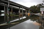 Richardson Bridge, High Tide Flooding, Global Warming, Climate Change, Flooding parking lot, Highway 101, Mill Valley, DASD01_221