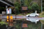 Richardson Bridge, High Tide Flooding, Global Warming, Climate Change, Flooding parking lot, Highway 101, Mill Valley, DASD01_222