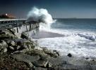 Splash on a Seawall, Ocean, Waves, Beach, Rocks, DASV01P15_15