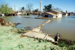 Flooded suburban neighborhood, Homes, Houses, Northern California, DASV02P01_16