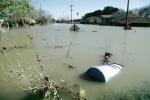 Flooded suburban neighborhood, Homes, Houses, Northern California, DASV02P01_18