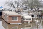 Flooded Trailer Homes, House, Northern California