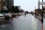 The Embarcadero, Flooded Street, sidewalk, High Tide, Rain, Showers, cars, DASV05P01_16