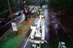 Felled Trees, Cherrypicker Truck, lift, road, street, rainy, rain, wet, DASV05P13_13