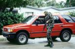 National Guard Soldier, Rifle, Hurricane Francis, 2004, DASV06P10_03