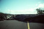 Lava Flow over the Road, Roadway