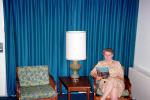 Woman Reading, Lamp, Chair, Lampshade, 1950s, EBCV01P03_12