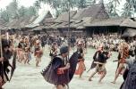 War Dance, Grass Thatched Roof, buildings, Nias, Sumatra, Indonesia, Sod, EDAV03P11_12