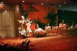 Legong Dancers, ethnic costume, native, Balinese Gamelan Orchestra, stage, Bali