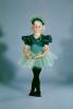 Ballerina Girl, tutu, cute, funny, green, 1950s, EDNV01P01_02