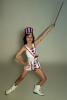 Girl, Costume, Hat, Patriotic, Wand, Baton, Boots, Twirler, Majorette, Ballerina, EDNV01P10_12
